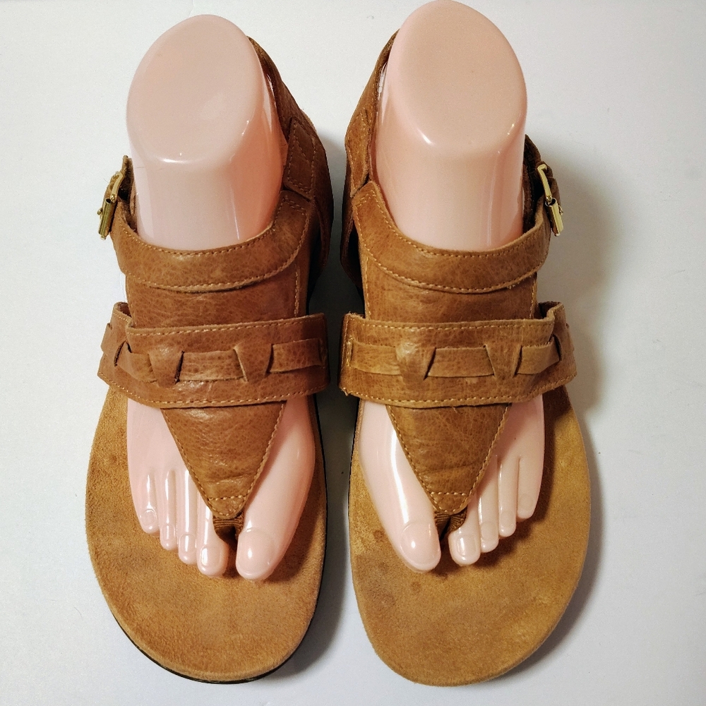 Vionic Lupe Women's Leather Toe Post Slingback Or… - image 3